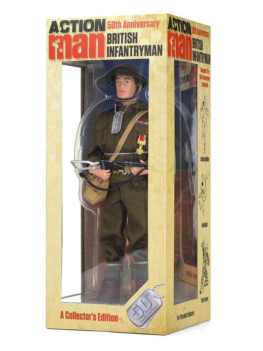 Vintage 2016 Action Man 50th Anniversary Collectors Edition - British Infantryman 12 Inch Action Figure - Brand New Shop Stock Room Find