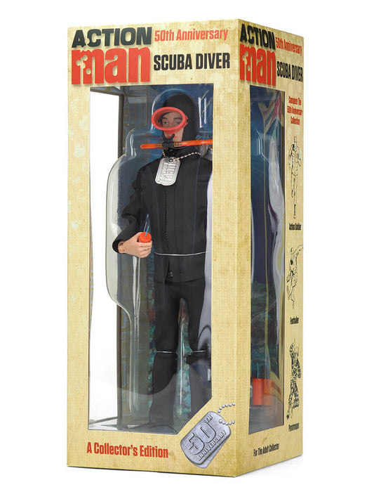 Vintage 2016 Action Man 50th Anniversary Collectors Edition - Scuba Diver 12 Inch Frogman Action Figure - Brand New Shop Stock Room Find