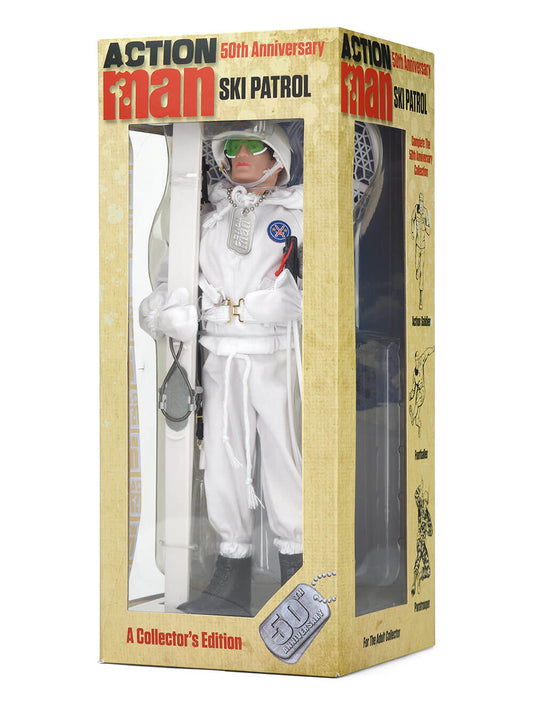 Vintage 2016 Action Man 50th Anniversary Collectors Edition - Ski Patrol 12 Inch Action Figure - Brand New Shop Stock Room Find