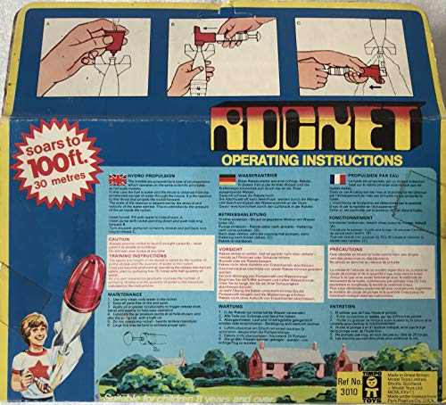 Vintage 1985 Timpo Toys Star Flight Rocket - Scientific Hydro Propulsion Powered Model - New In Sealed Box - Shop Stock Room Find