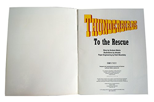 Vintage 1993 Gerry Andersons Thunderbirds To The Rescue 16 Page Story &amp; Pop-Up Book - Brand New Shop Stock Room Find