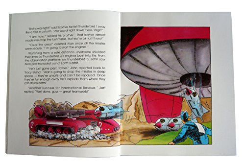 Vintage 1993 Gerry Andersons Thunderbirds To The Rescue 16 Page Story &amp; Pop-Up Book - Brand New Shop Stock Room Find