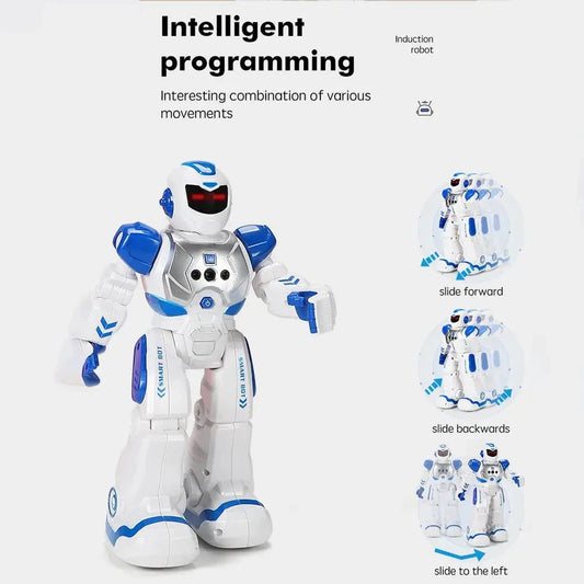 Smart Intellectual Gesture 10 Inch Remote Control Intelligent Robot With Lights, Sounds, Movement And Music - Brand New Factory Sealed