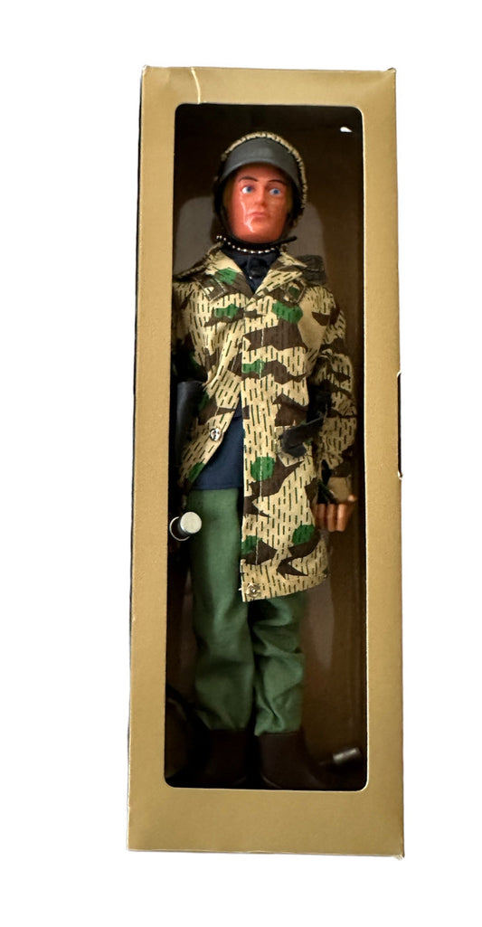Vintage 2008 Action Man 40th Anniversary - The Soldiers -  German Fallschirmjager 12 Inch Action Figure With Realistic Blonde Hair, Eagle Eyes And Gripping Hands -  In The Original Box - Shop Stock Room Find