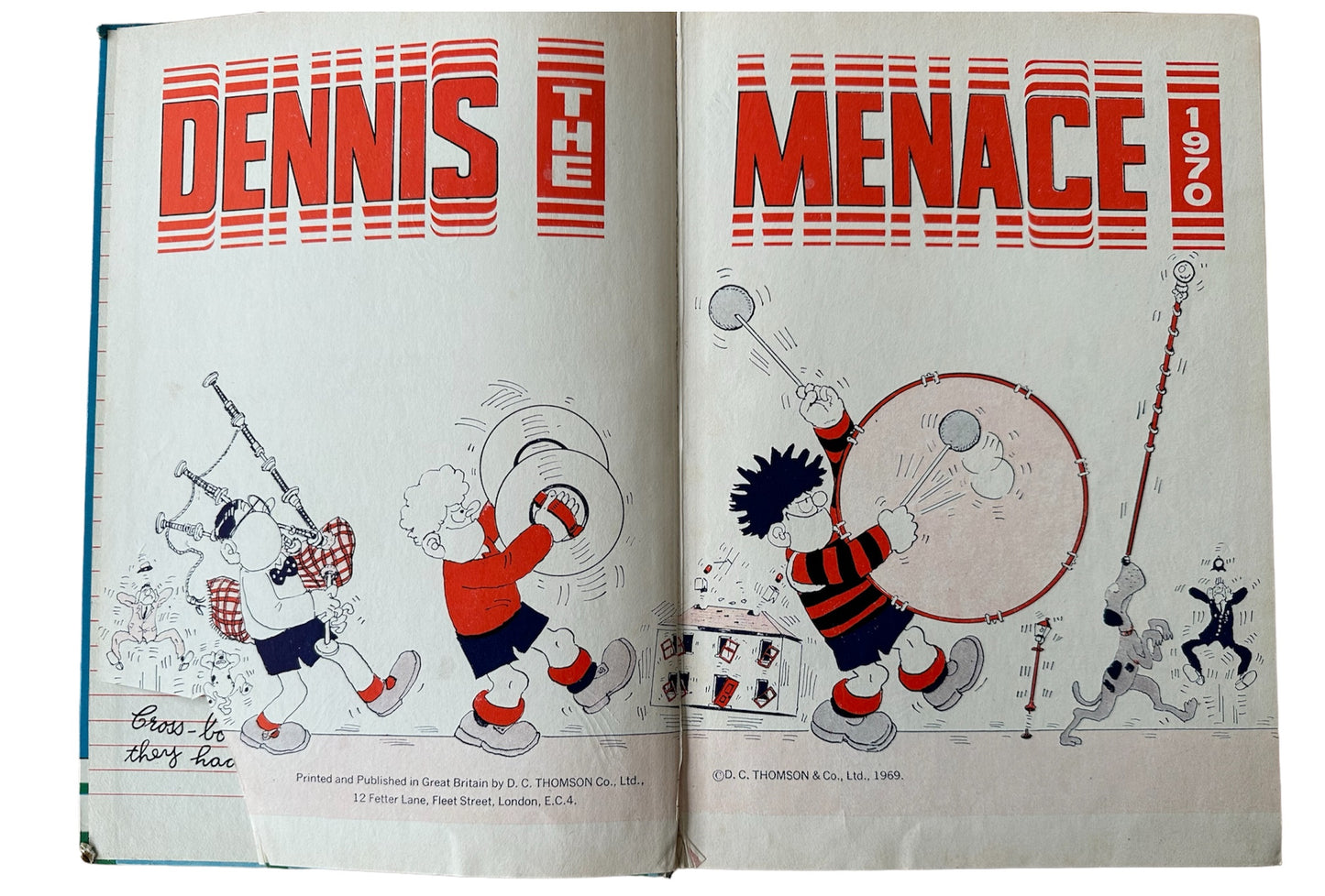 Vintage Dennis The Menace Annual 1970