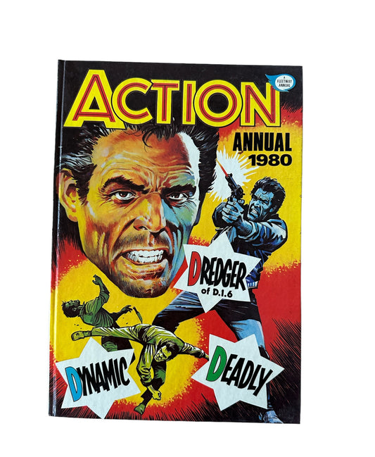 Vintage Action Annual 1980 - A Fleetway Annual - Former Shop Stock