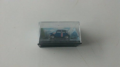 Vintage Cararama Union Jack Mini Cooper In Plastic Case 1.72 Scale Die-Cast Model Vehicle - Ex Shop Stock