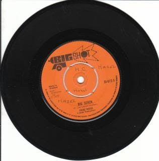 Judge Dread A.Side Big Seven, B.Side Dread, Big Shot Records Label 1972 7" Vinyl Single Record