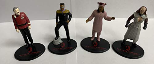 Action Figures Vintage Applause 1994 Star Trek Generations The Movie Set Of 4 Collectable B'tor / Guinan / Laforge / Scotty - Former Shop Display Set