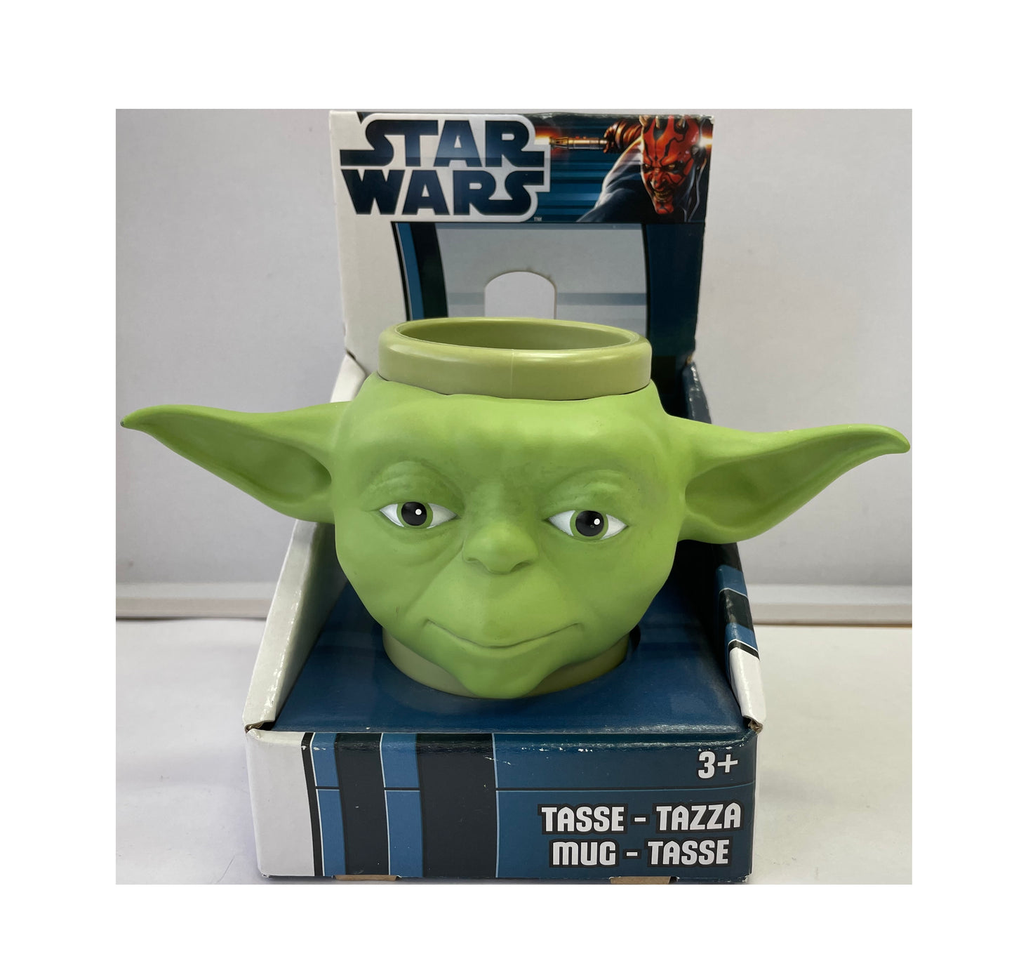 Vintage 2012 Star Wars Jedi Master Yoda Figural Head Mug - Brand New Factory Sealed Shop Stock Room Find