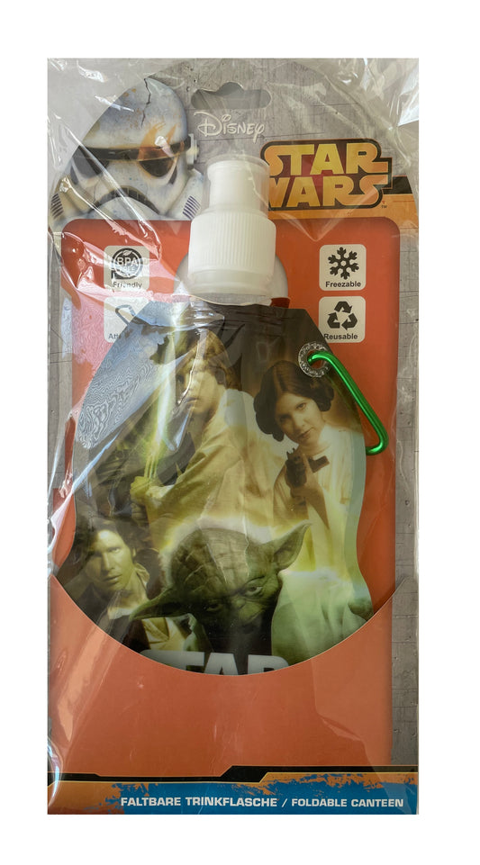 Star Wars The Original Trilogy Foldable Canteen Water Bottle - Factory Sealed Shop Stock Room Find