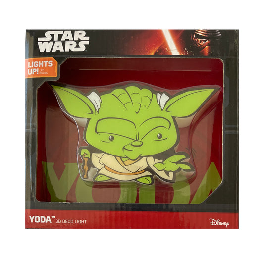 Star Wars Jedi Master Yoda 3D Deco LED Light - Brand New Factory Sealed