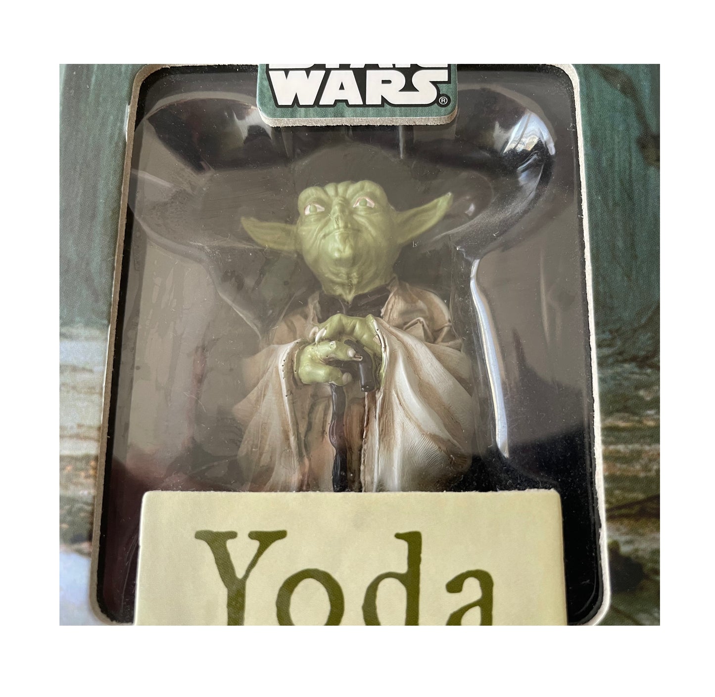 Vintage 2010 Star Wars Yoda Figurine And Display Stand With |Stickers And 48 Page Illustrated Book Of Yoda's Wisdom - Shop Stock Room Find