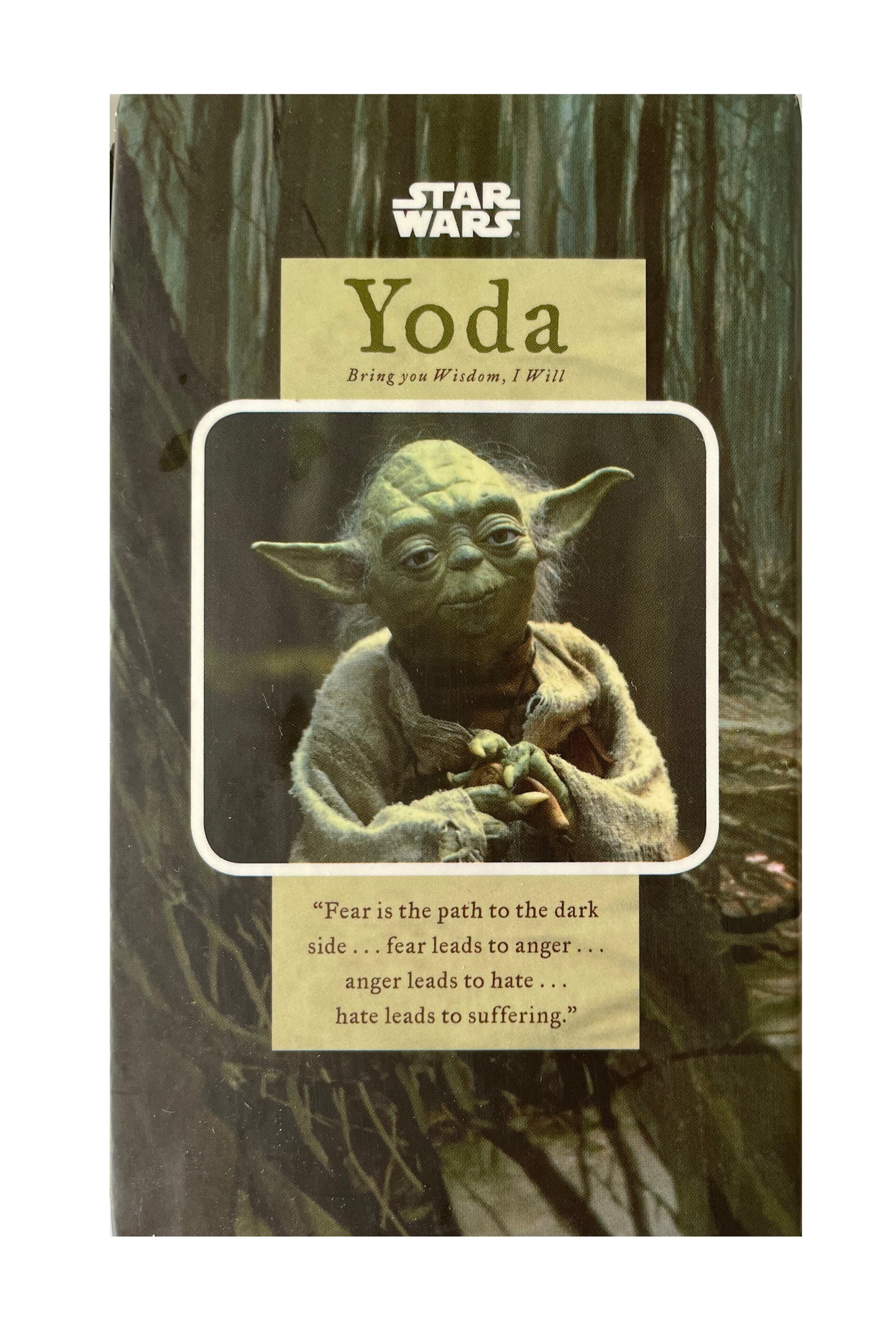 Vintage 2010 Star Wars Yoda Figurine And Display Stand With |Stickers And 48 Page Illustrated Book Of Yoda's Wisdom - Shop Stock Room Find