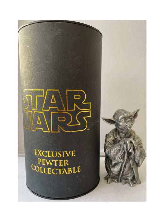 Vintage 2004 Star Wars Exclusive Wars Pewter Collectable Jedi Master Yoda Wine Stopper Figure New In Box - Shop Stock Room Find