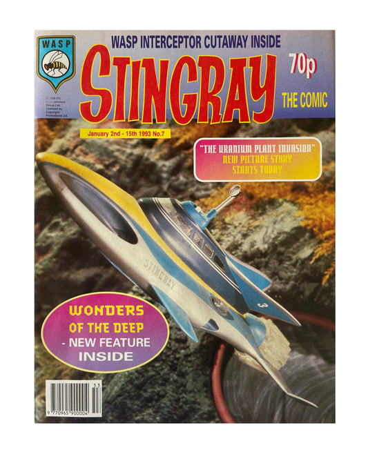 Vintage 1993 Gerry Andersons Stand By For Action... Stingray The Comic Issue No. 7 - January 2nd To January 15th - Brand New Shop Stock Room Find