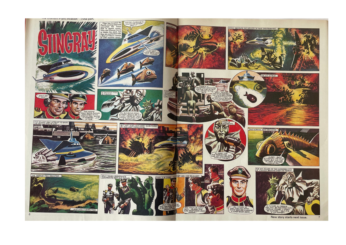 Vintage 1993 Gerry Andersons Stand By For Action... Stingray The Comic Issue No. 10 - February 13th To February 26th - Brand New Shop Stock Room Find