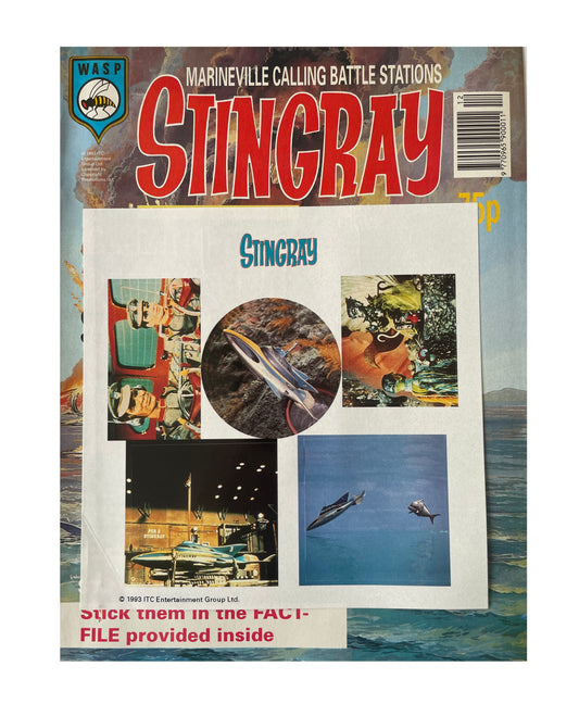 Vintage 1993 Gerry Andersons Stand By For Action... Stingray The Comic Issue No. 13 - March 27th To April 9th - Includes Free Stingray Stickers - Brand New Shop Stock Room Find