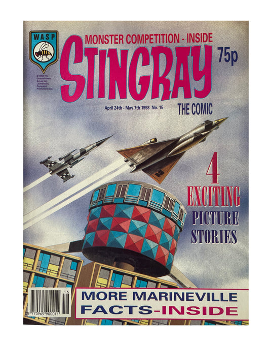 Vintage 1993 Gerry Andersons Stand By For Action... Stingray The Comic Issue No. 15 - April 24th To May 7th - Brand New Shop Stock Room Find