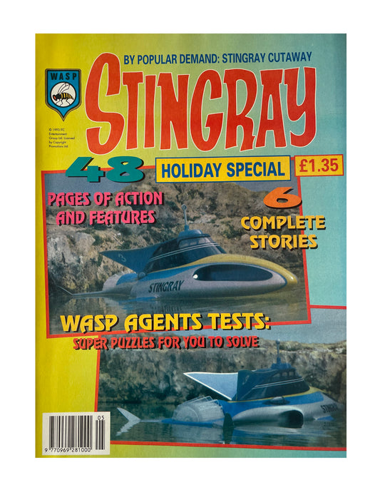 Vintage 1993 Gerry Andersons Stingray Comic Holiday Special Magazine - Brand New Shop Stock Room Find