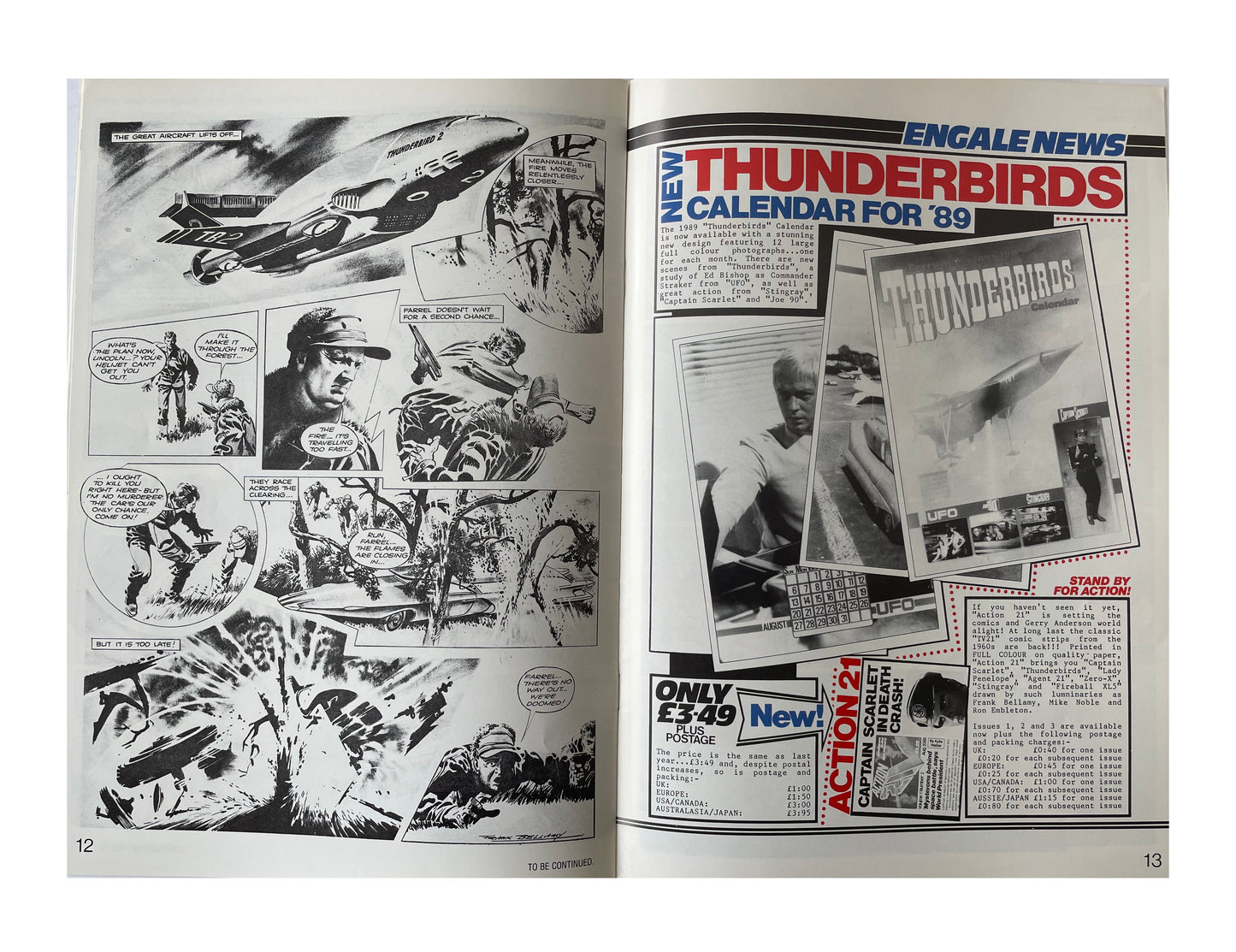 Vintage 1988 Gerry Andersons Action 21 Comic Magazine Volume 1 Number 3 Sept 2088 - Adventures In The 21st Century - Brand New Shop Stock Room Find