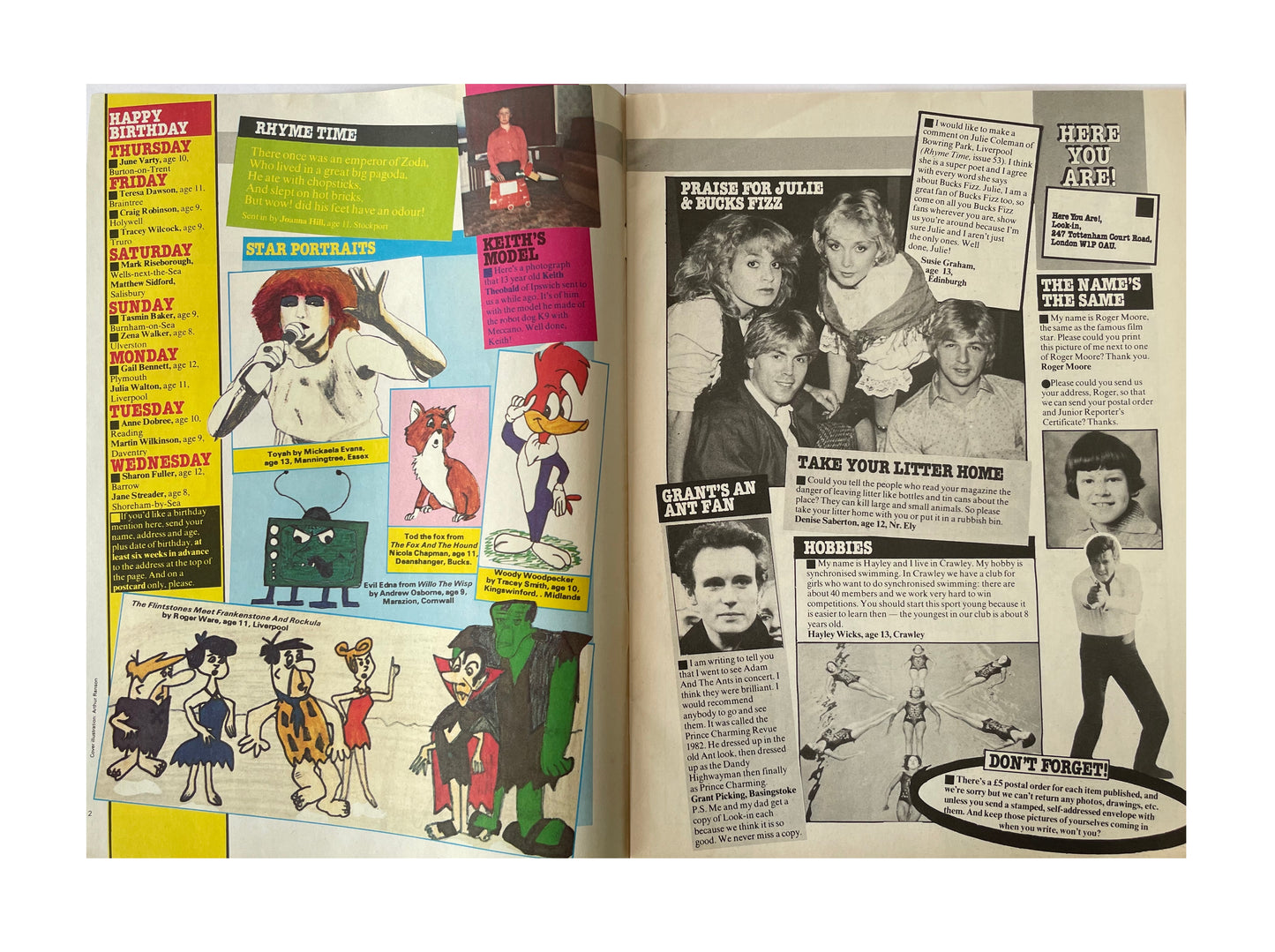 Vintage 1982 Look-In Junior TV Times Comic Magazine 13 Feb 1982 - Gerry Andersons Heroes With Strings - Fantastic Condition Ex Shop Stock
