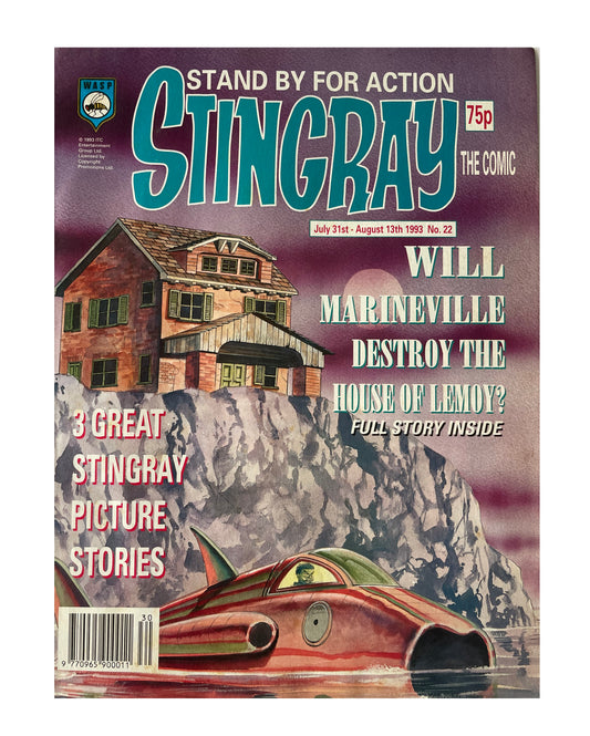 Vintage 1993 Gerry Andersons Stand By For Action... Stingray The Comic Issue No. 22 - July 31st To August 13th - Ex Shop Stock