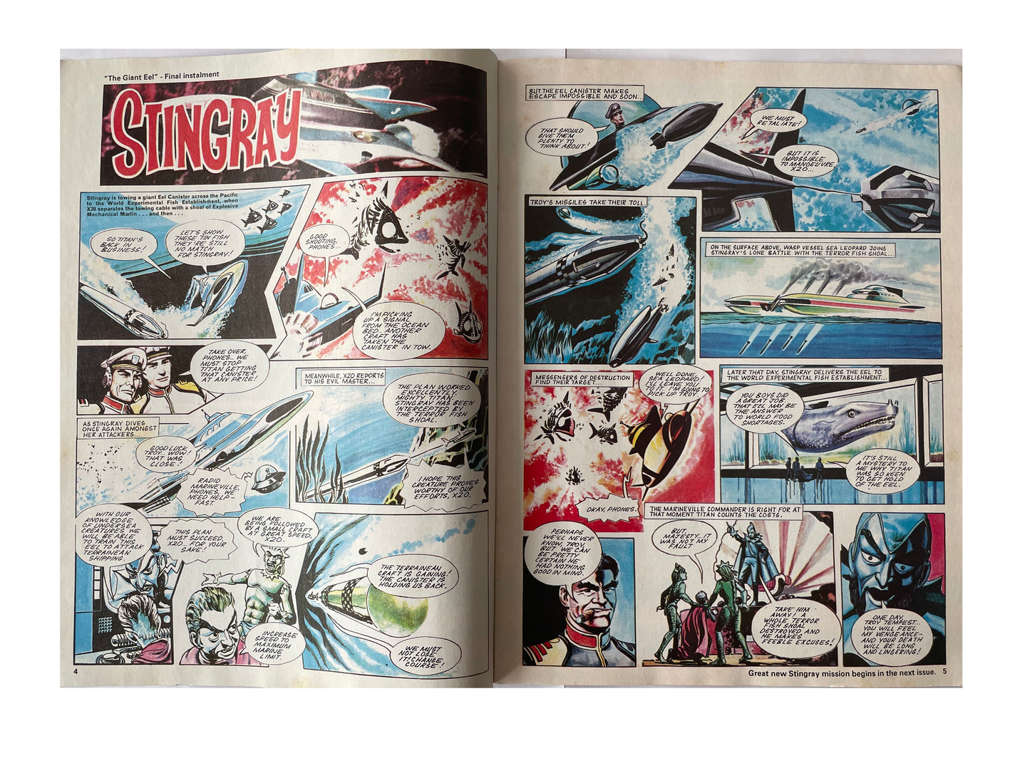 Vintage 1993 Gerry Andersons Stand By For Action... Stingray The Comic Issue No. 22 - July 31st To August 13th - Ex Shop Stock