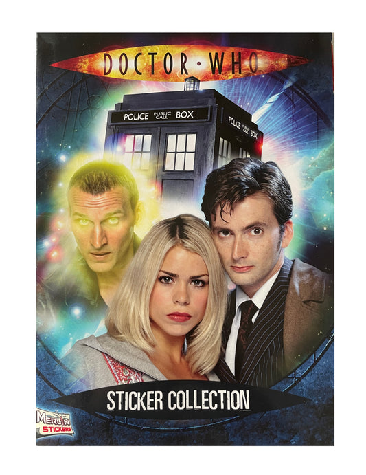 Vintage Doctor Dr Who Sticker Collection Sticker Album Book By Merlin 2004 With 161 Stickers Attached