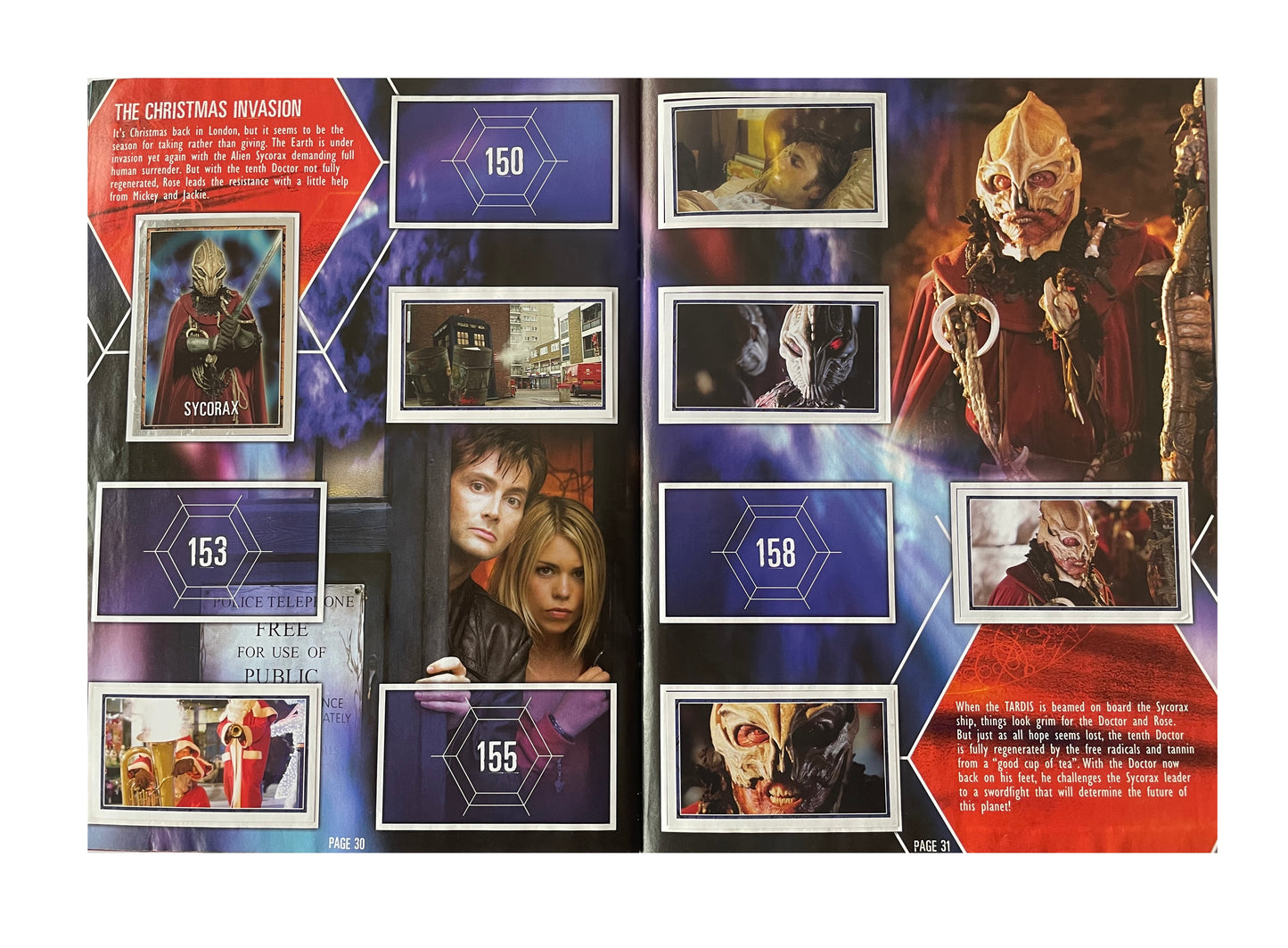 Vintage Doctor Dr Who Sticker Collection Sticker Album Book By Merlin 2004 With 161 Stickers Attached
