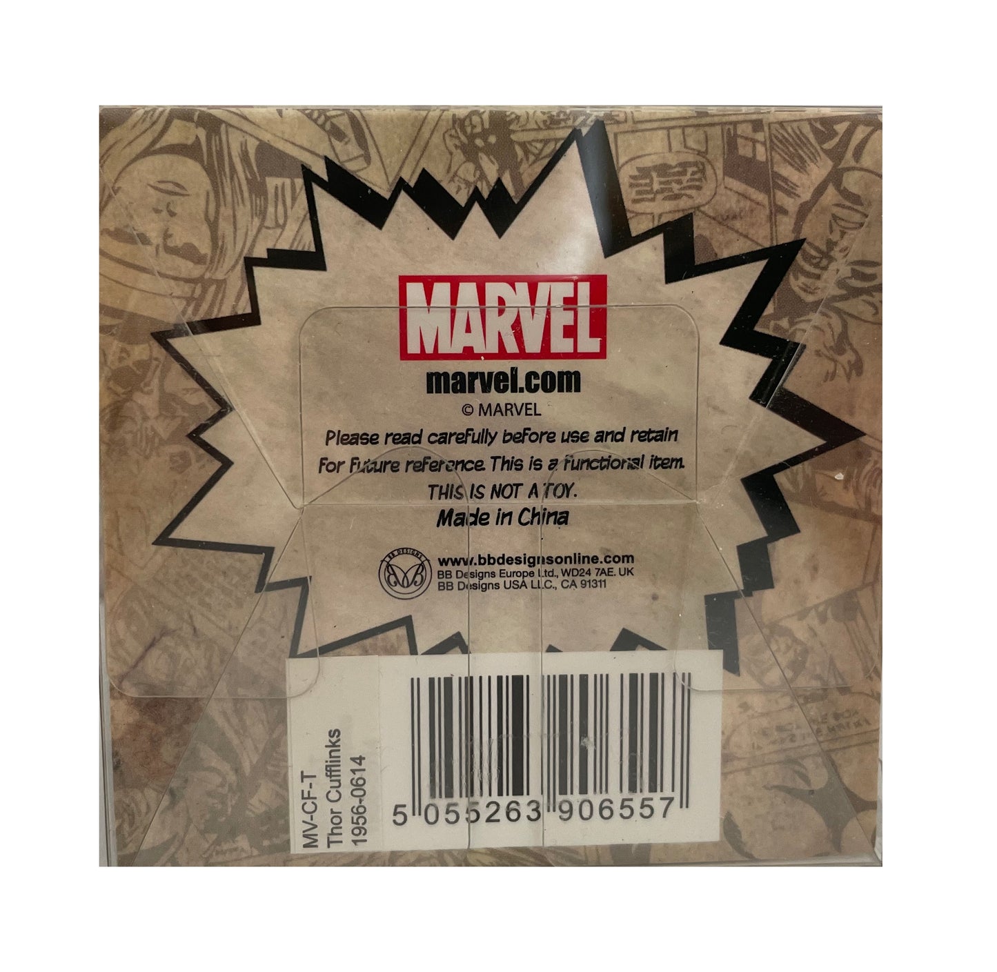 Marvel Comics Thor - The God Of Thunder - Cuff Links Set In Presentation Box - Brand New Shop Stock Room Find