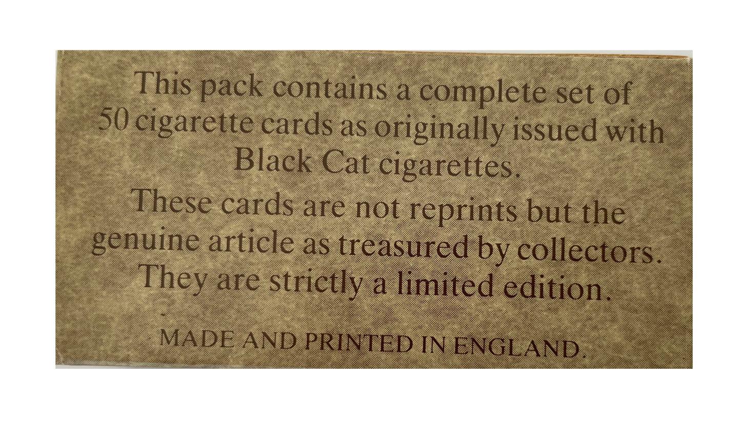 Vintage Craven Black Cat Collectors Edition Authentic Cigarette Cards Vintage Cars Complete Set Of 50 Cards - New In Pack