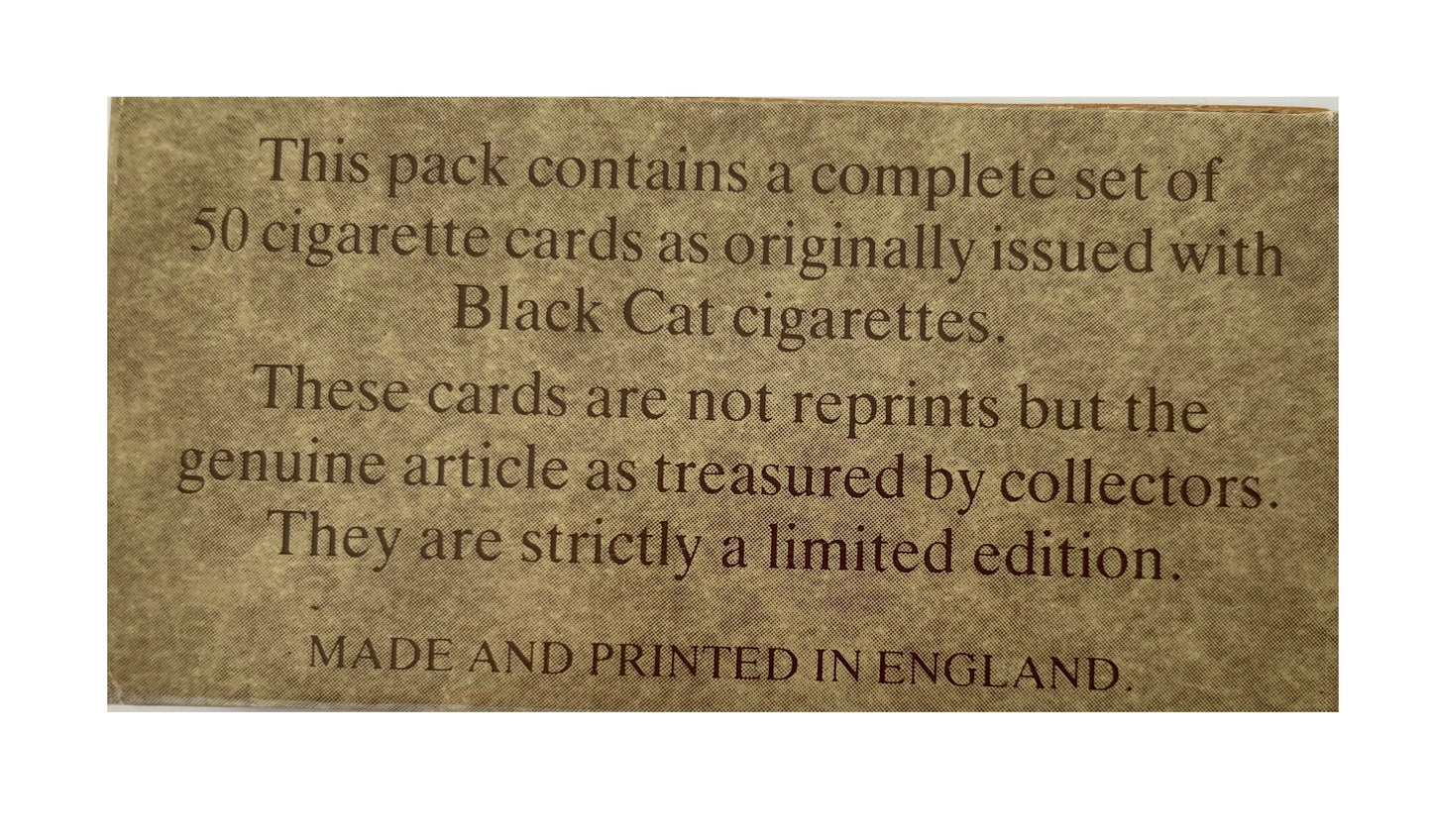 Vintage Craven Black Cat Collectors Edition Authentic Cigarette Cards Military Uniforms Complete Set Of 50 Cards - New In Pack
