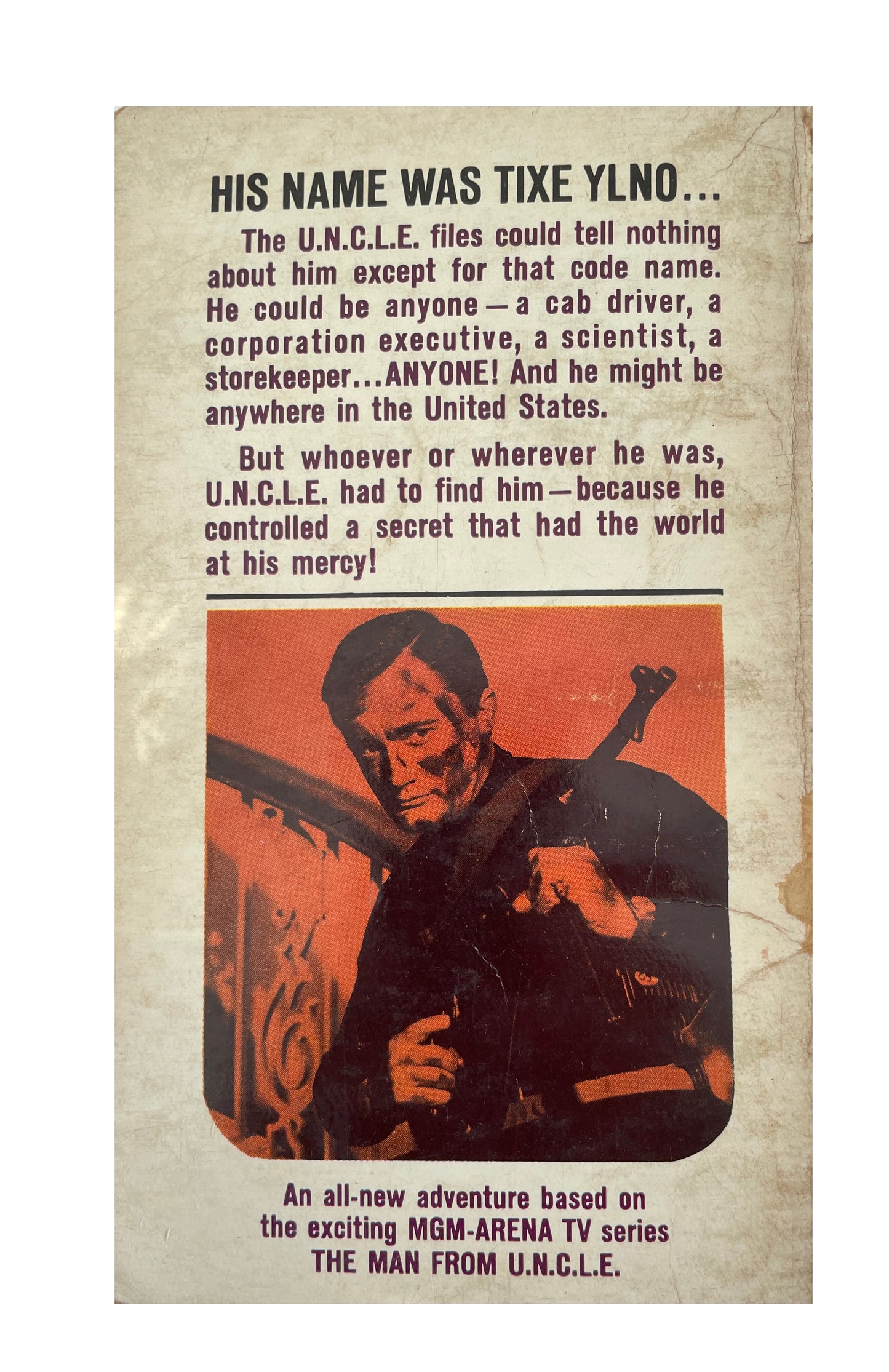 Vintage The Man From U.N.C.L.E The Doomsday Affair Paperback Novel 1965 By Harry Whittingham.