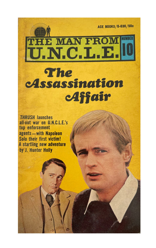 Vintage The Man From U.N.C.L.E The Assassination Affair Paperback Novel 1967 By J. Hunter Holly