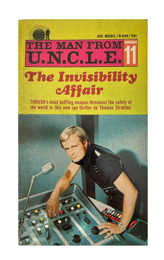 Vintage The Man From U.N.C.L.E The Invisibility Affair Paperback Novel 1967 By Thomas Stratton
