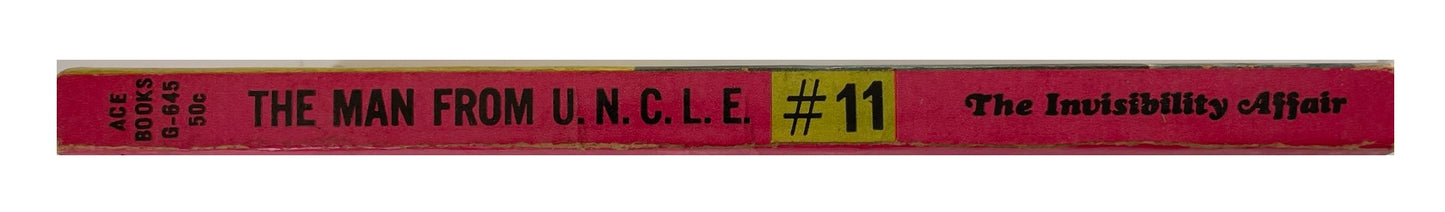 Vintage The Man From U.N.C.L.E The Invisibility Affair Paperback Novel 1967 By Thomas Stratton