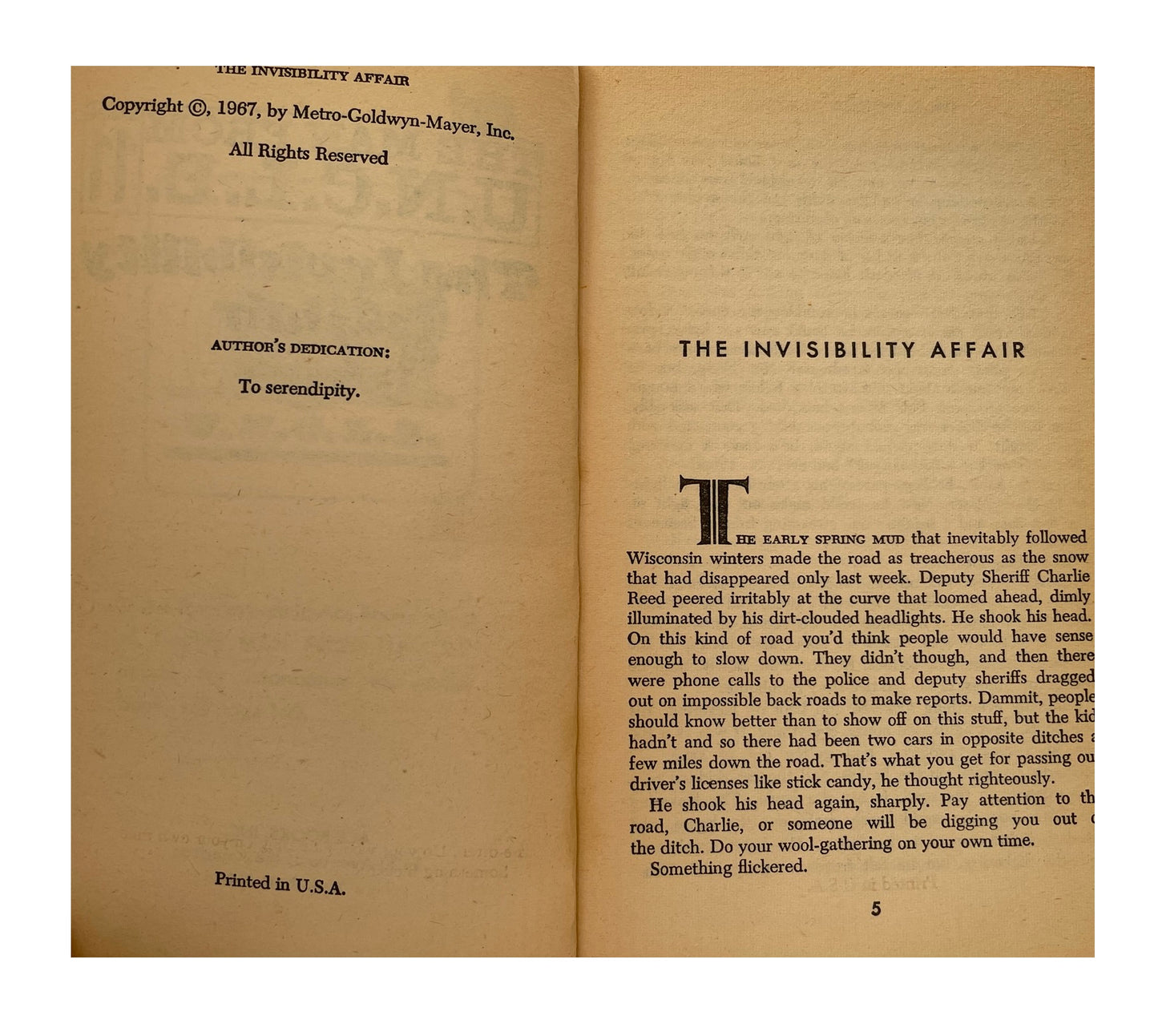 Vintage The Man From U.N.C.L.E The Invisibility Affair Paperback Novel 1967 By Thomas Stratton