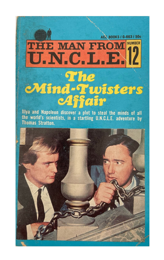 Vintage The Man From U.N.C.L.E The Mind-Twisters Affair Paperback Novel 1967 By Thomas Stratton