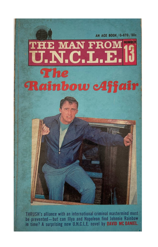 Vintage The Man From U.N.C.L.E The Rainbow Affair Paperback Novel 1967 By David Mc Daniel