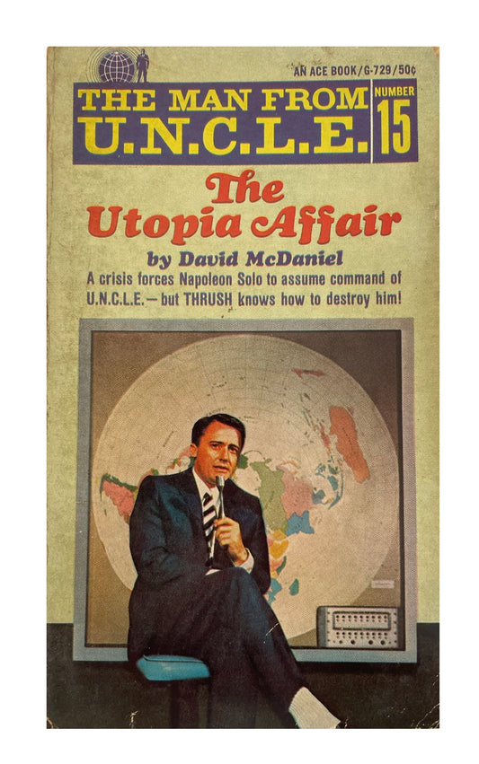 Vintage The Man From U.N.C.L.E The Utopia Affair Paperback Novel 1968 By David McDaniel