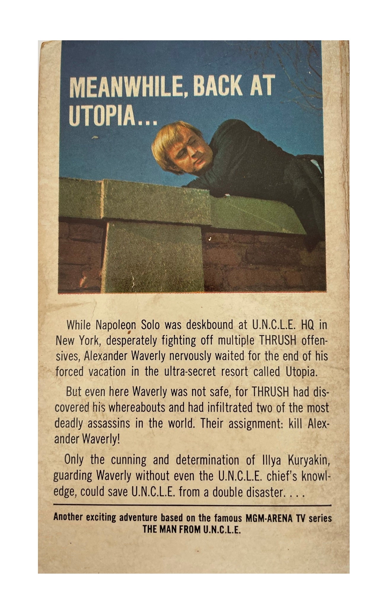 Vintage The Man From U.N.C.L.E The Utopia Affair Paperback Novel 1968 By David McDaniel