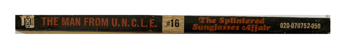 Vintage The Man From U.N.C.L.E The Splintered Sunglasses Affair Paperback Novel 1968 By Peter Leslie