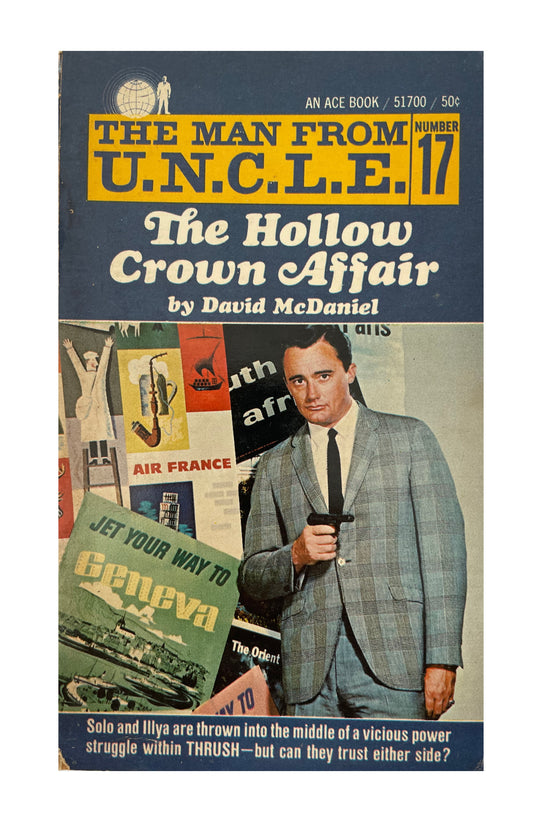 Vintage The Man From U.N.C.L.E The Hollow Crown Affair Paperback Novel 1969 By David McDaniel