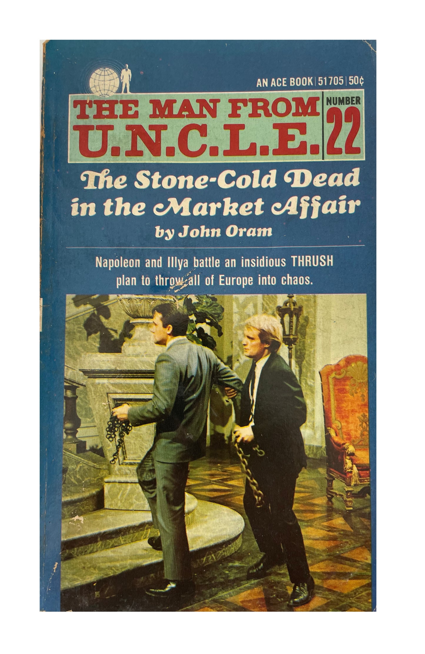 Vintage The Man From U.N.C.L.E The Stone-Cold Dead In The Market Affair Paperback Novel 1966 By John Oram