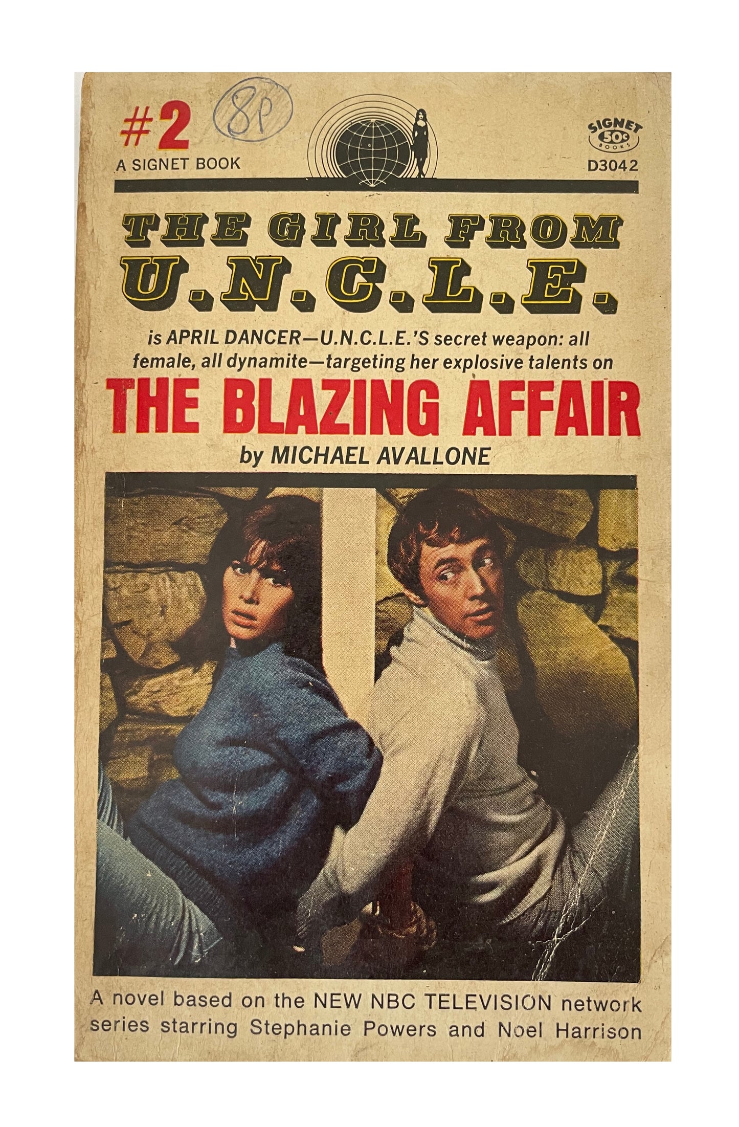 Vintage 1966 The Girl From UNCLE - The Blazing Affair Paperback Novel By Michael Avallone First Printing