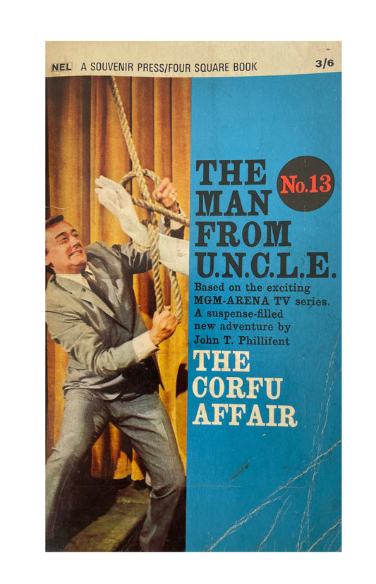 Vintage The Man From U.N.C.L.E The Corfu Affair Paperback Novel 1967 By John T. Phillifent