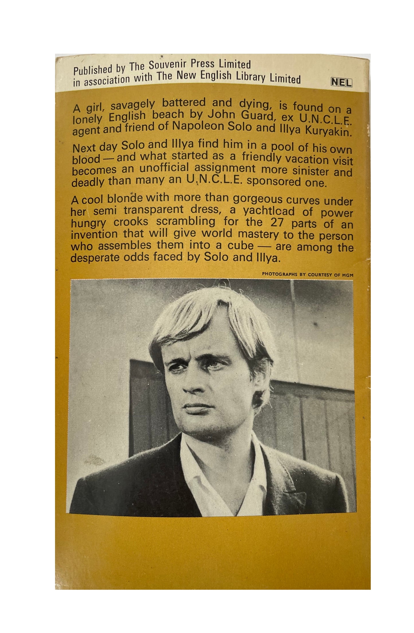 Vintage The Man From U.N.C.L.E The Dagger Affair Paperback Novel 1966 By Peter Leslie