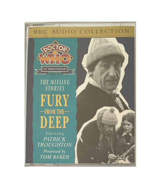 Vintage 1988 BBC Radio Collection - Doctor Dr Who - The Missing Stories - Fury From The Deep - Double Audio Cassette Set - Shop Stock Room Find