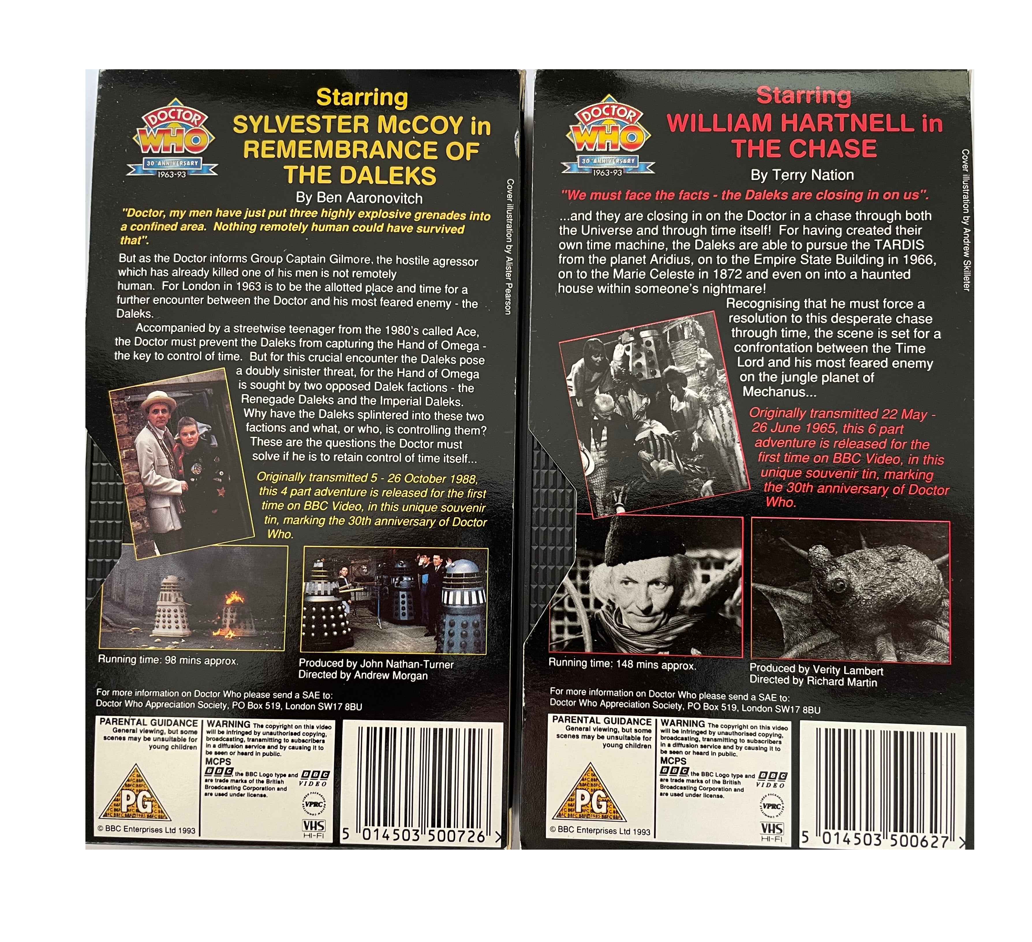 Vintage Dr Doctor Who The Daleks - The Chase & Remembrance Of The